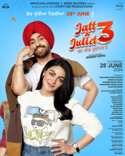 Download Jatt & Juliet 3 (2024) 480p HDRip Full Punjabi Movie ESubs [550MB] Link